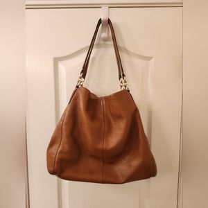 Coach Madison Cognac Leather Shoulder Purse